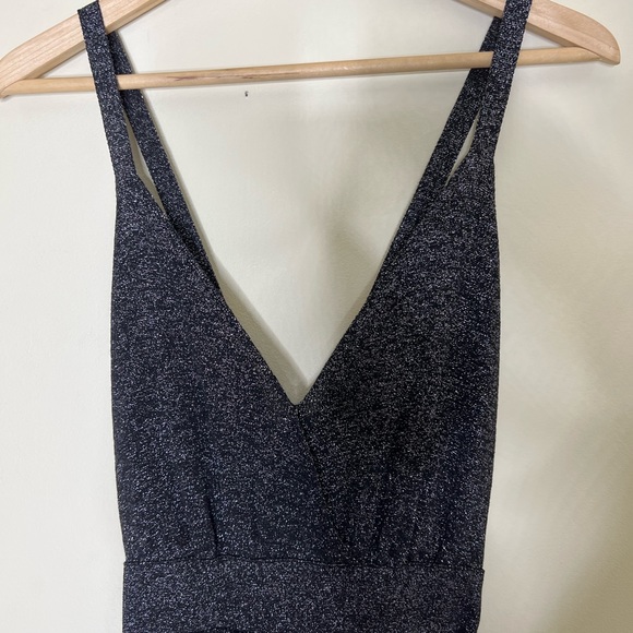 Zara limited Edition Women’s Italian Knit Metallic Maxi Dress - Picture 8 of 11